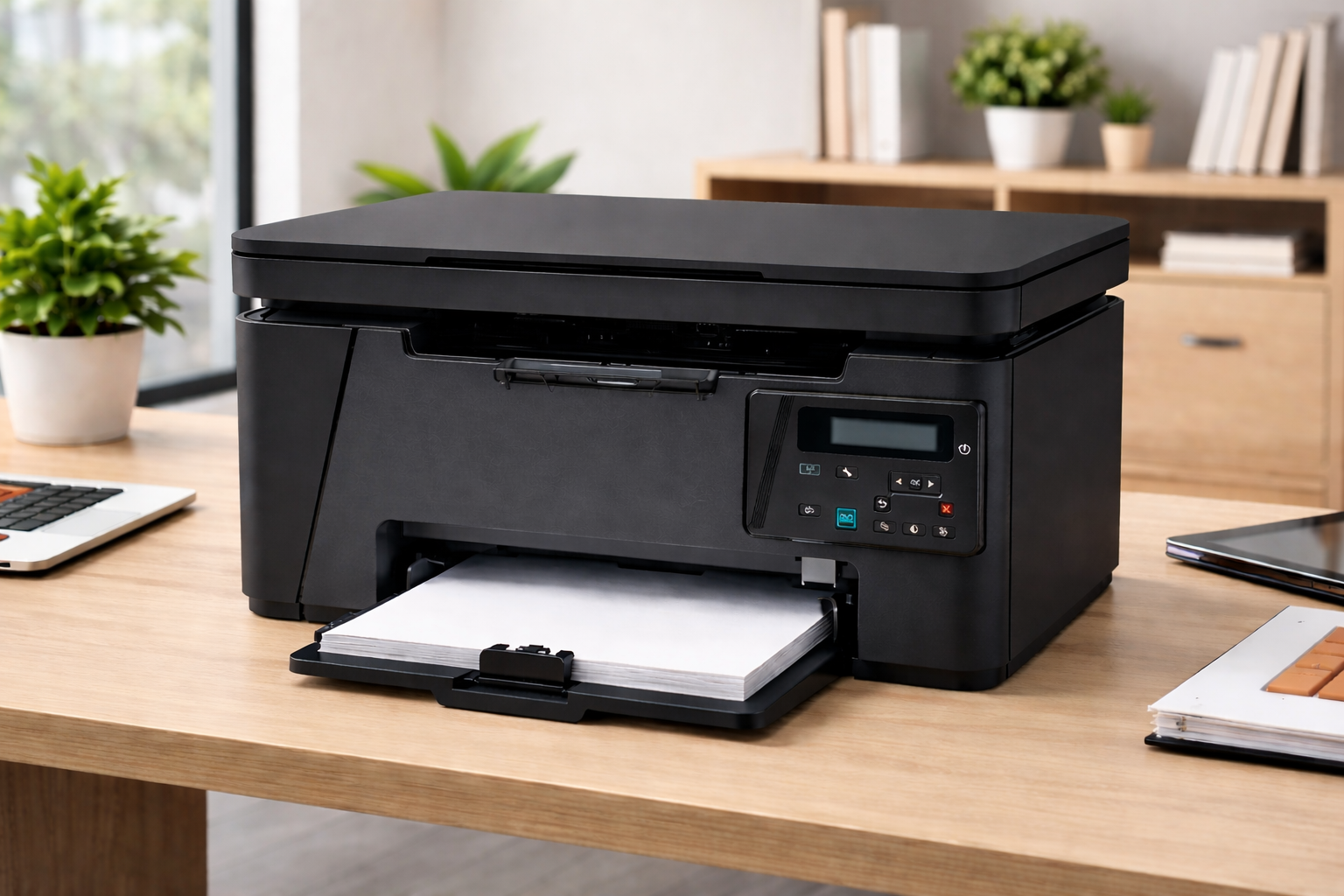 printer sale shop near me in Abu Dhabi with modern printers on display